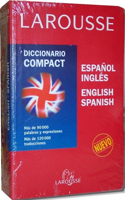 Larousse Diccionario Compact (Espanol to and from English) One Left!
