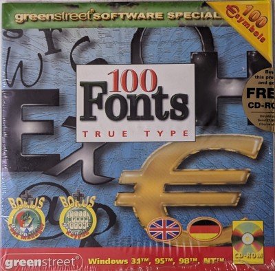 GST 100 Font Selection