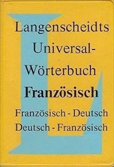 Langenscheidt Universal Worterbuch Franz (French German Dictionary) USED - One Left!