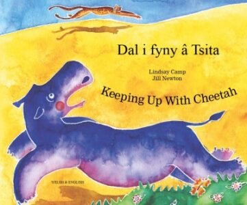 Keeping up with Cheetah in Welsh & English (PB)